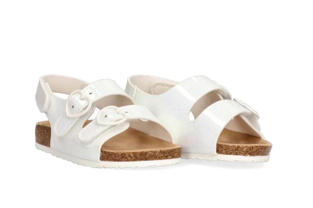 Sandalias planas Etika SAMOQUEIRA para niñas en blanco
