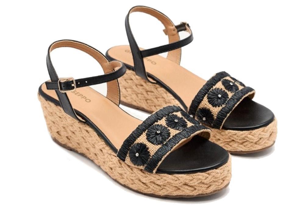 Sandalias con cuña Gioseppo Candia 74863 en negro
