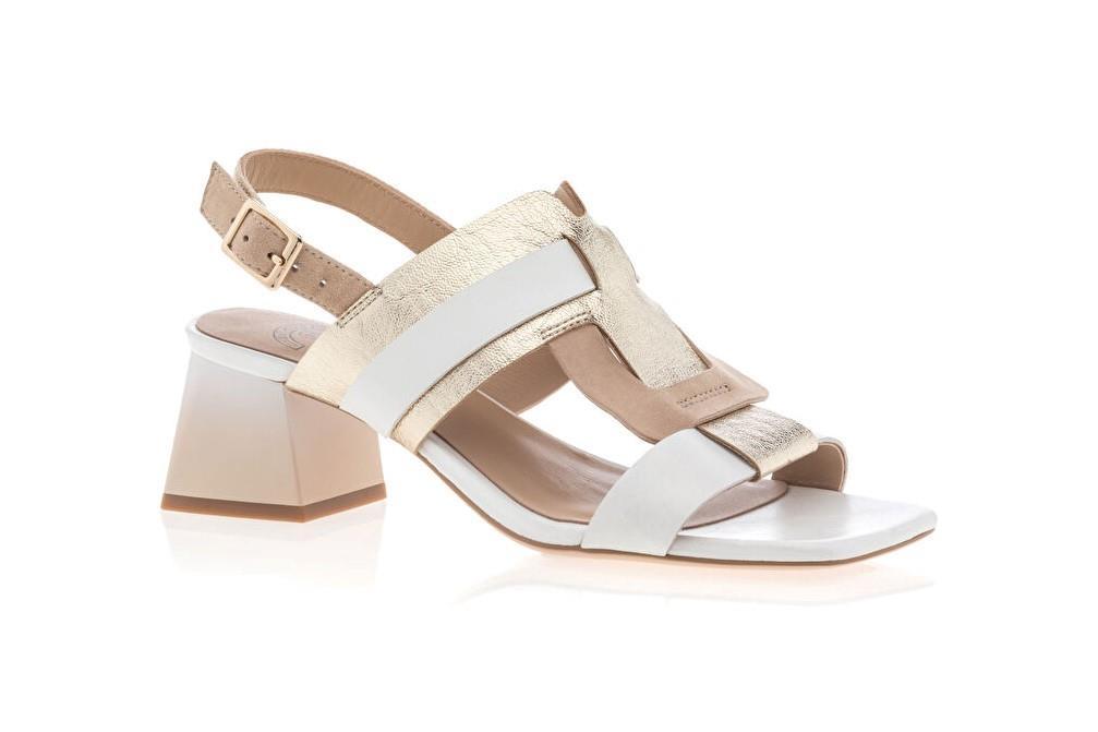 Sandalia Regarde Le Ciel Amalia-02 en blanco para mujer