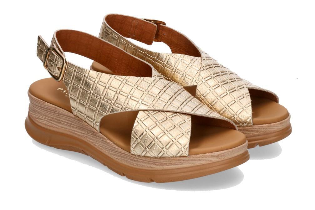 Sandalias Paula Urban 24-774 Bogota en platino para mujer