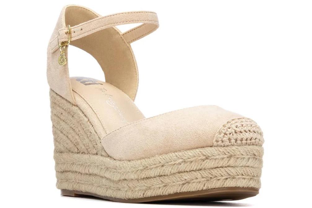 Alpargatas con cuña para mujer XTI 145416 en beige de Yute y Plataforma