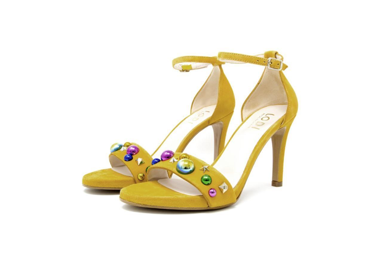 Sandalias de Fiesta de Tacón Alto Lodi IGOR – Elegantes para Mujer color amarillo