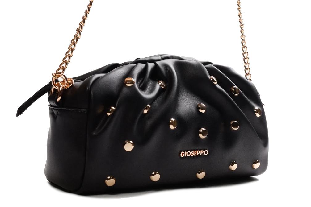 Bolso Bandolera Gioseppo 80647 en negro con tachas para mujer