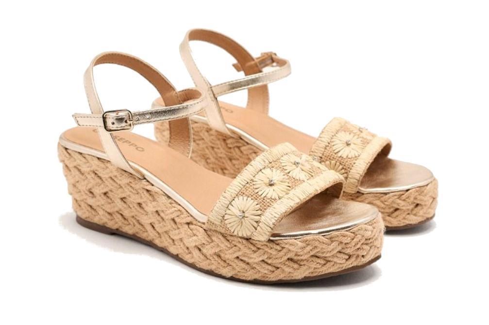 Sandalias con cuña Gioseppo Candia 74863 en natural