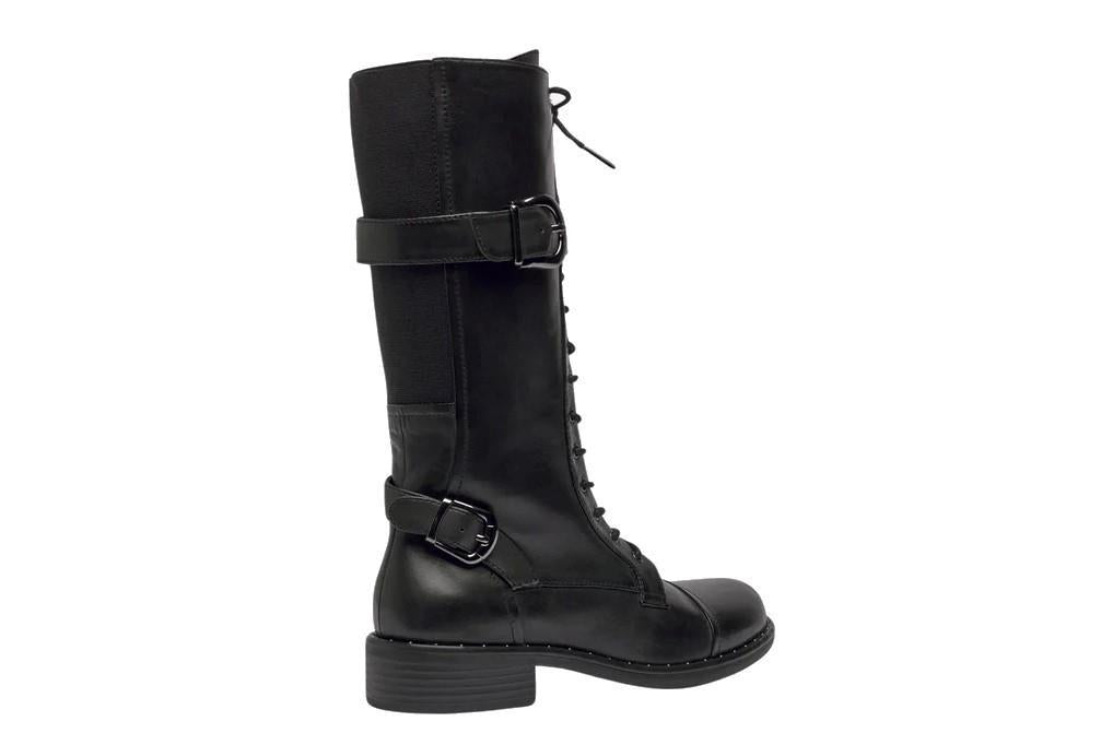 Botas altas militares Regarde le Ciel Roxana 10 en negro para mujer