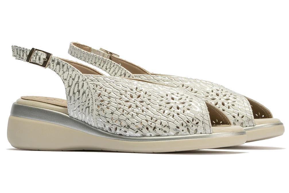 Sandalias cómodas Pitillos 10342 en plata para mujer