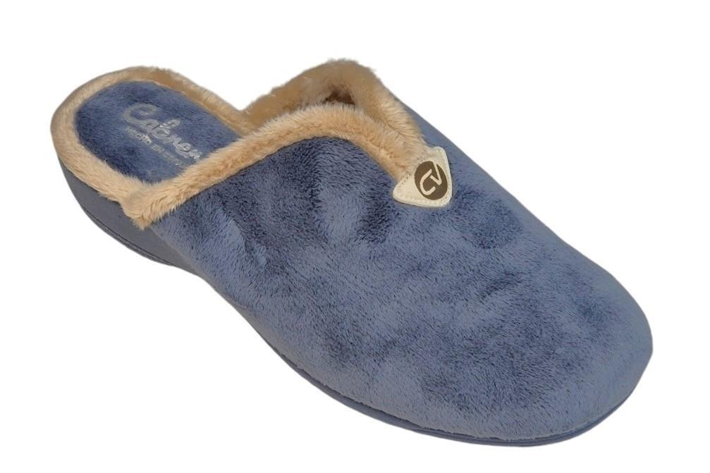 Zapatillas de casa Cabrera 5006 en azul para mujer
