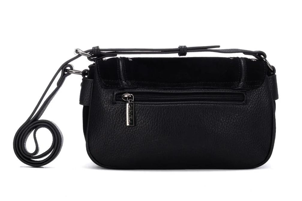 Bolso Bandolera Carmela 186236 en negro para mujer de Serraje Estilo Boho