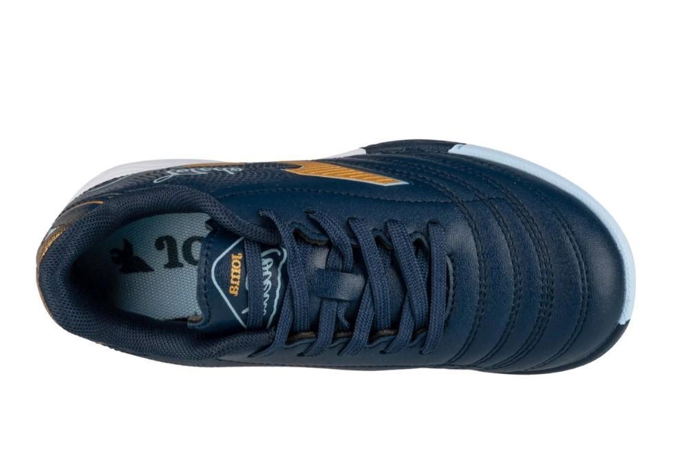 Zapatillasde fútbol Joma Toledo Jr 2503 en azul marino para niño