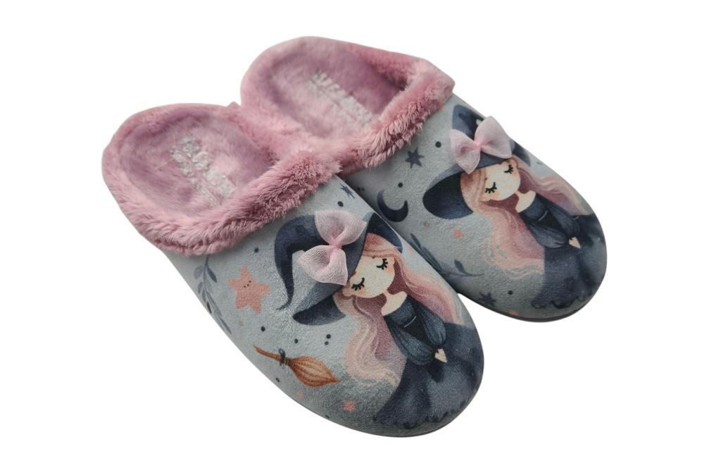 Zapatillas de casa niña Vulca-bicha 1295 estampado brujita