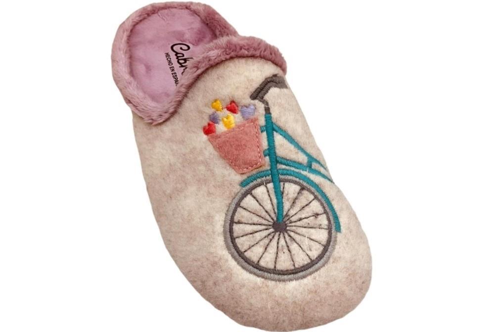 Zapatillas de casa Cabrera 3178 en beige para mujer