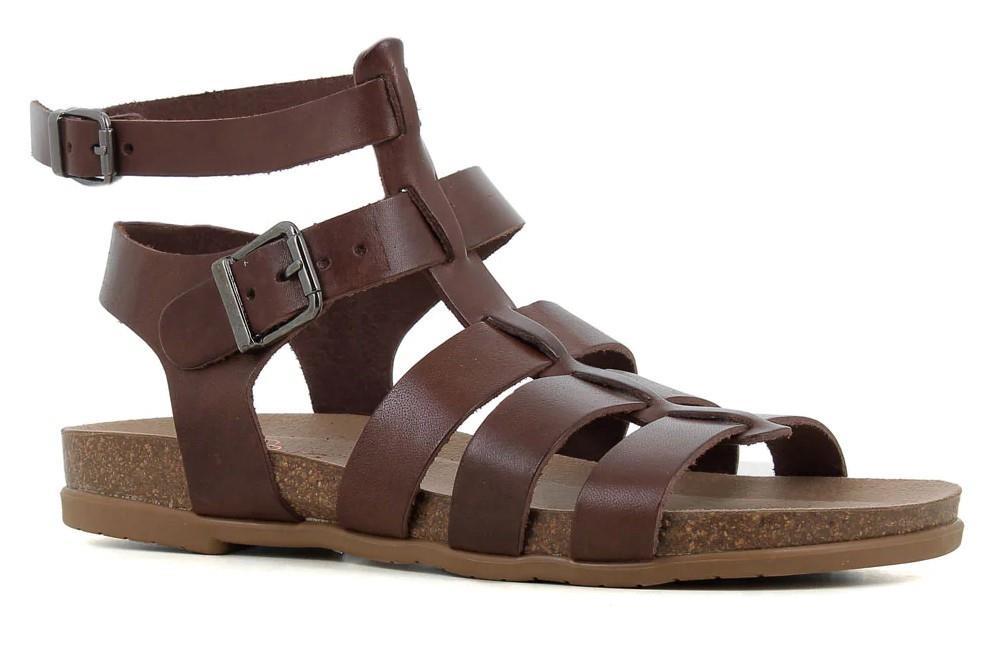 Sandalias bio planas Romana Porronet Silvia 315 en moka