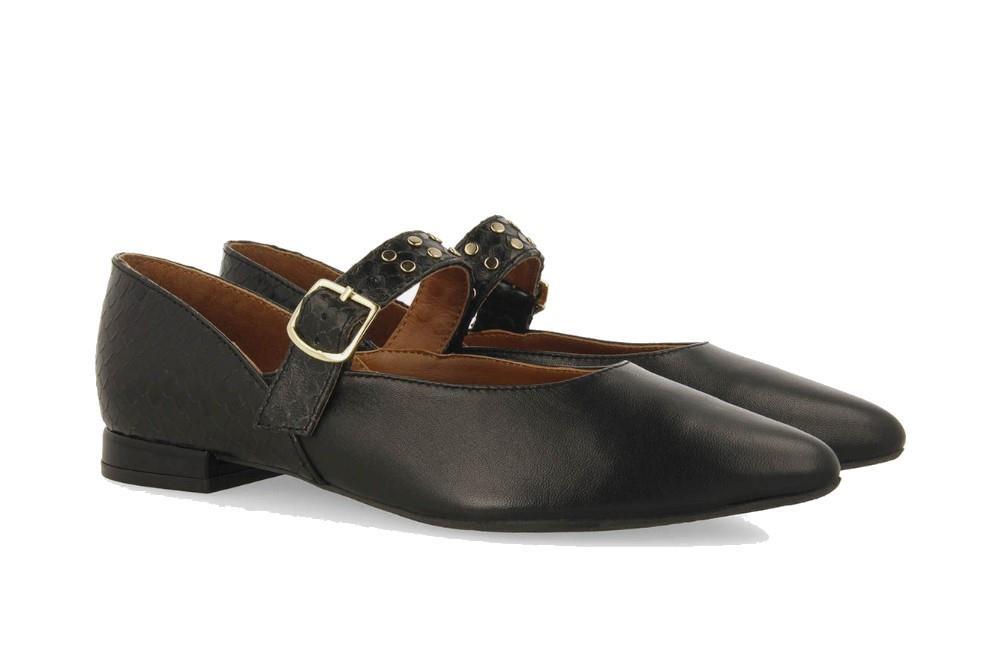 Bailarinas con tachuelas Gioseppo REERSO 73645 en negro para mujer