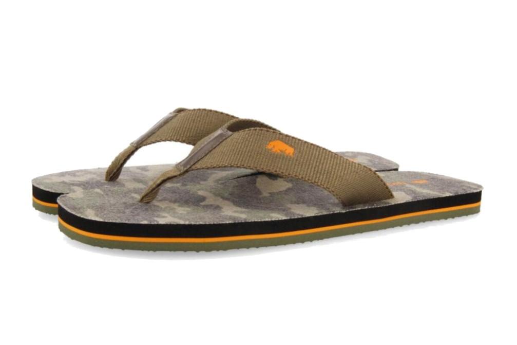 Sandalias de dedo Gioseppo aulnois 68638 en caqui para hombre