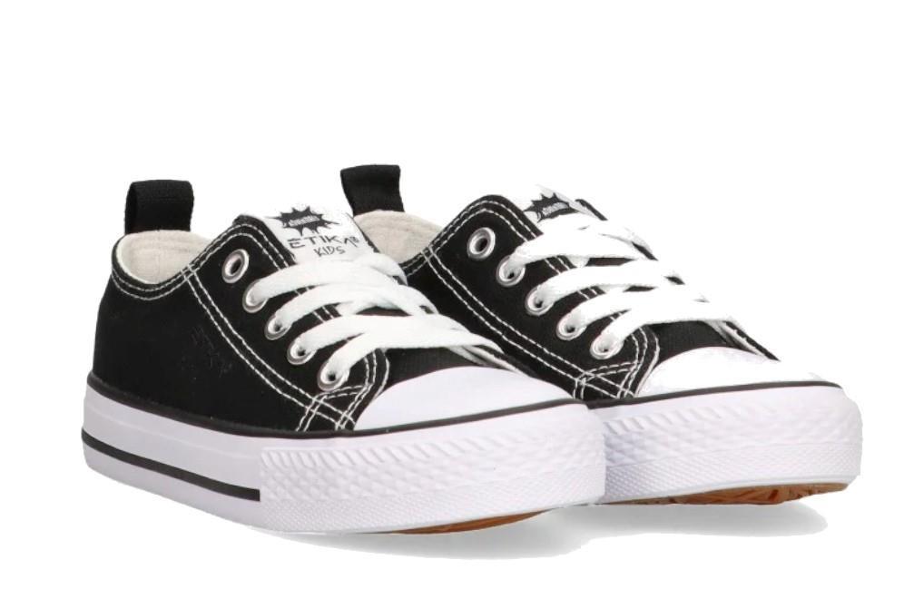 Zapatillas de lona infantiles Etika TREVISO 52421 en negro