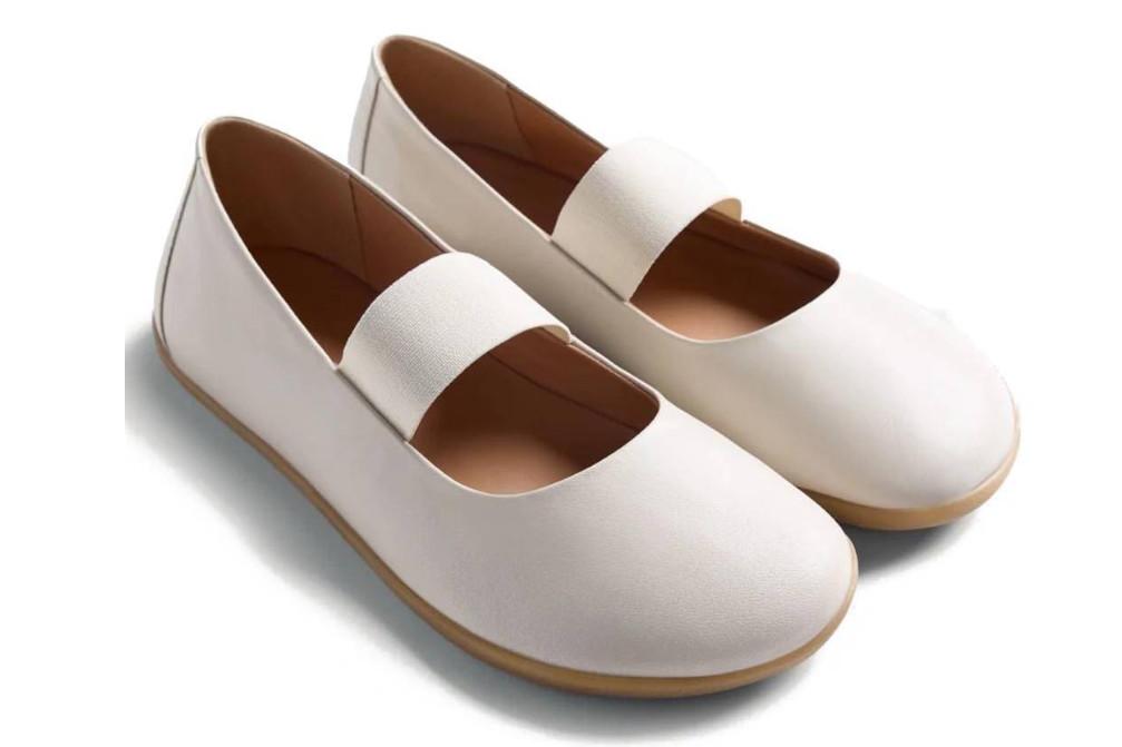 Bailarinas barefoot de piel Gioseppo Malakisi 79018 blanco– calzado minimalista y cómodo
