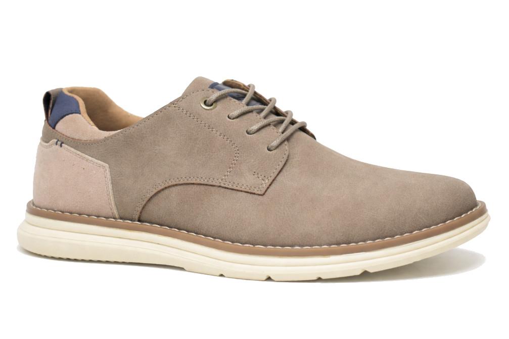 Zapato casual hombre ETIKA Tigani 60928 taupe blucher cómodo con cordones