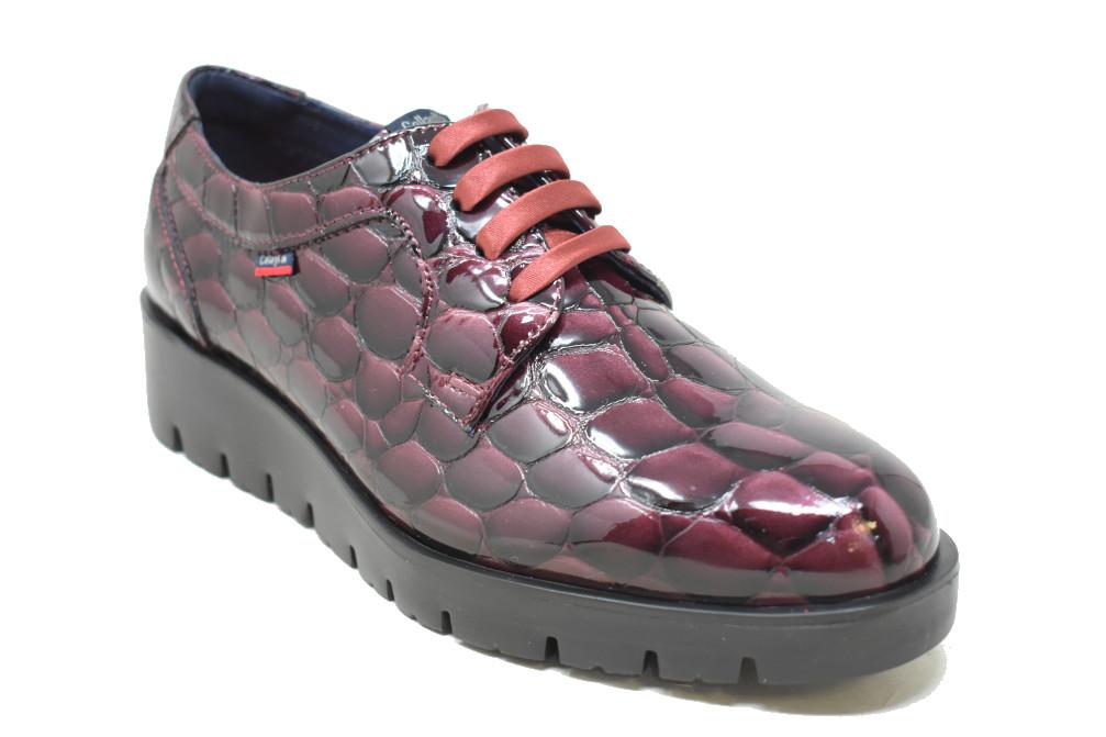 Zapatos con cordones con cuña Callaghan 58515 Bari en burdeos