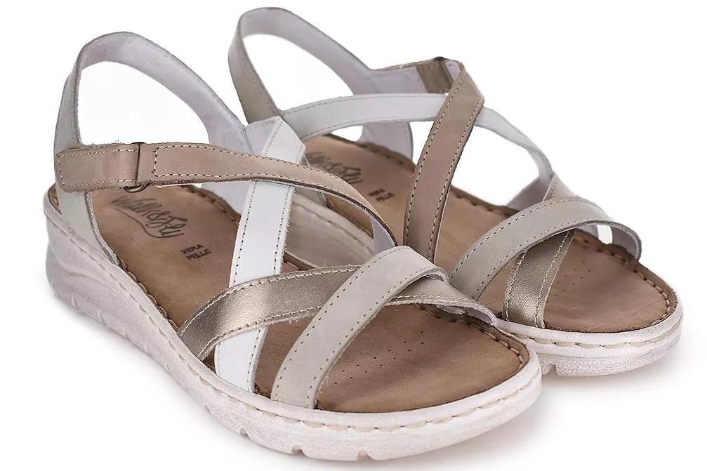 Sandalias planas Walk & Fly VALENCIA 3394 47611 en perla para mujer