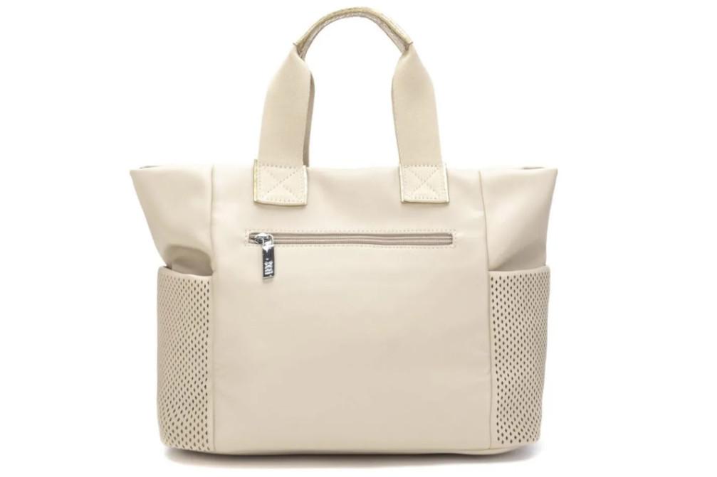 Bolso Tote Mujer XTI 184541 Beige – Gran Capacidad con Bolsillo Frontal y Bandolera