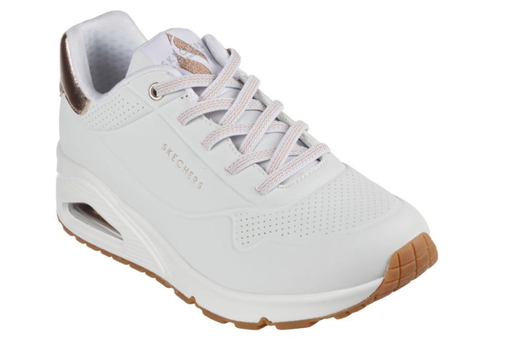 Zapatillas Skechers Uno - Shimmer Away 155196 en blanco para mujer