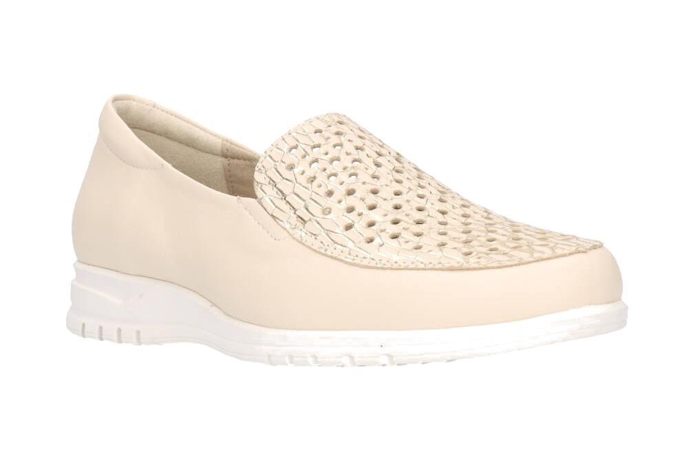 Mocasín Pitillos 20102 en crema para mujer