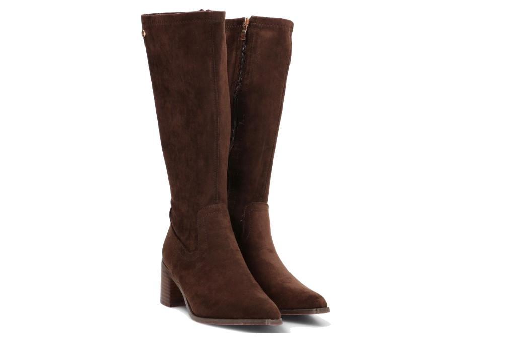Botas altas con tacón Isteria 580 en color moka