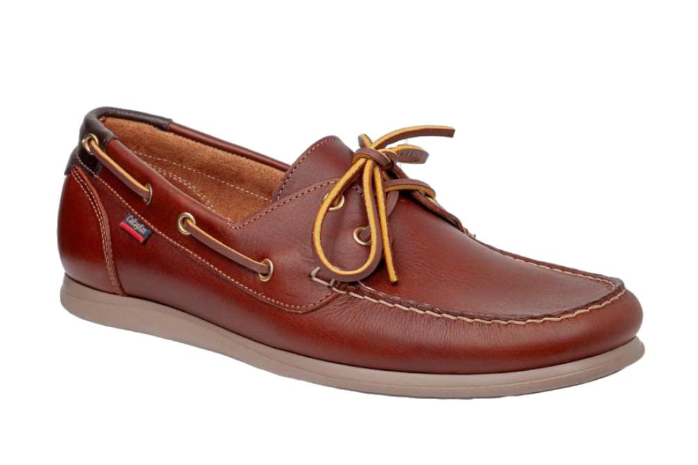 Zapatos Náuticos Callaghan Newport 65300 Marrón para Hombre de Piel con Plantilla Extraíble