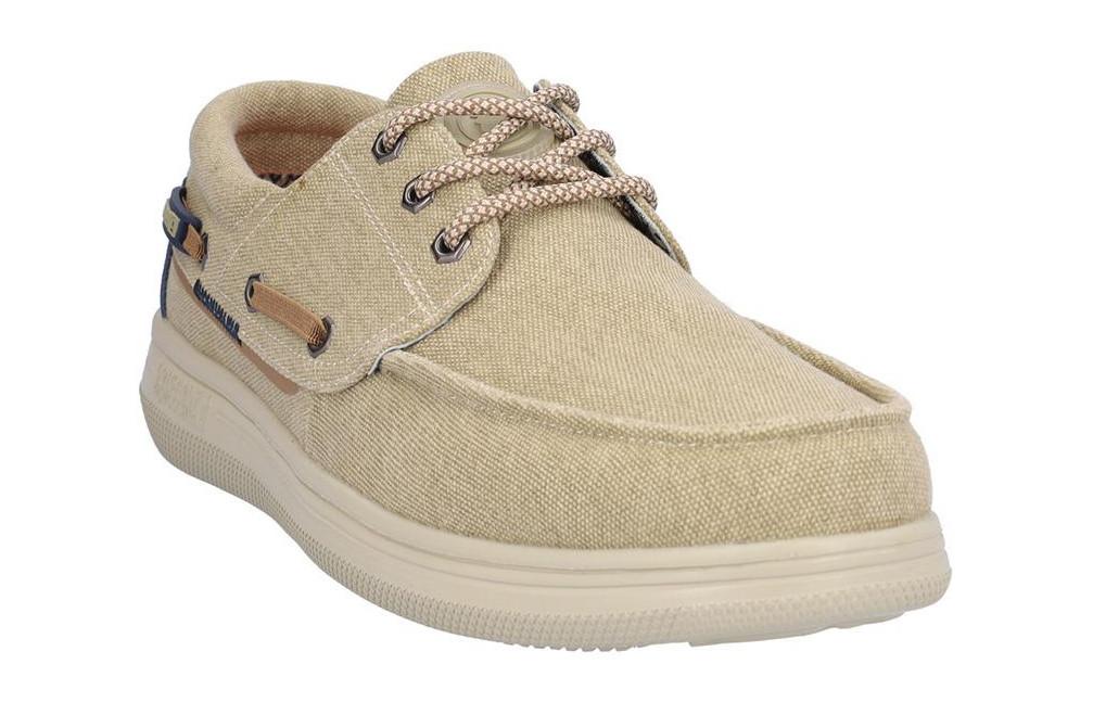 Zapatos Náuticos de lona Coronel Tapiocca T869-4 en beige para hombre