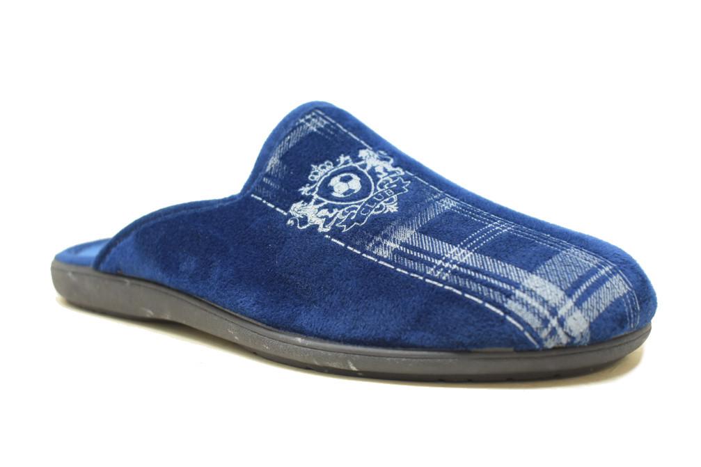 Zapatillas de casa destalonadas Calusa 52-330 en azul