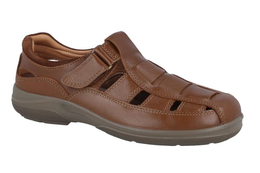 Sandalias cerradas de piel Luisetti Toronto 13451ST para hombre en marrón