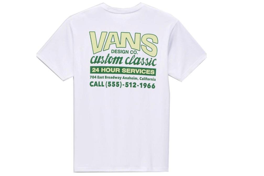 Camiseta manga corta Vans VANS SHOP FRONT SS en blanco