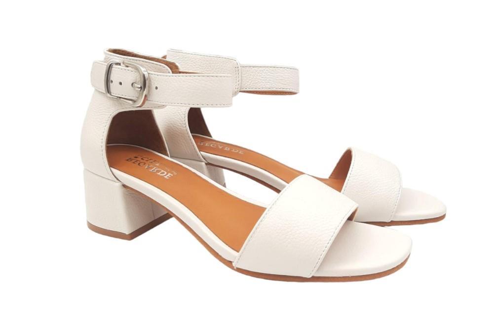 Sandalia Regarde Le Cile Yeremi-03 en blanco para mujer