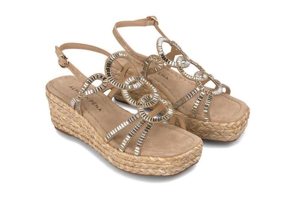 Sandalias con cuña Alma en pena V2551454 en beige