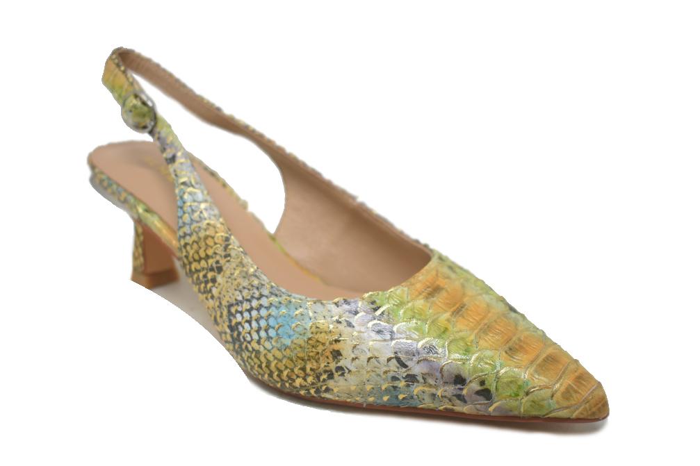 Zapatos de tacón destalonados Alma en Pena V261850 en multicolor – Salón Fiesta, elegantes