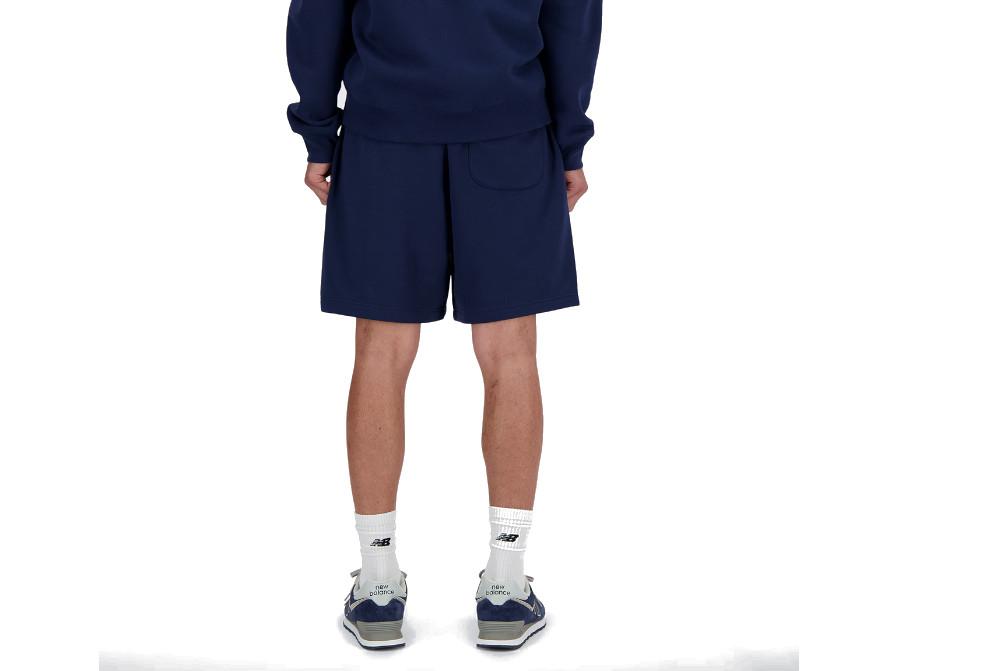 Pantalón Corto Deportivo Hombre New Balance Sport Essentials French Terry 7” Azul Marino