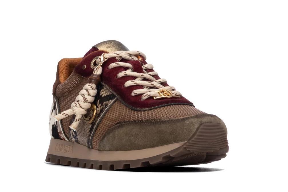 Zapatillas deportivas planas de piel para mujer Carmela 164237 multicolor