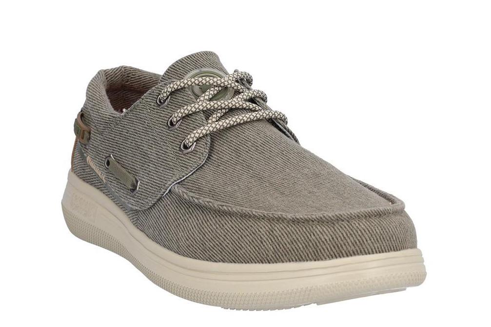 Zapatos Náuticos de lona Coronel Tapiocca T869-4 en kaki para hombre