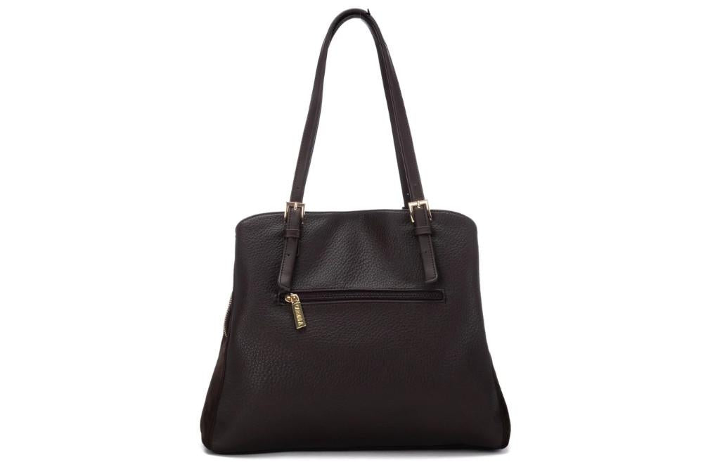 Bolso Shopper Carmela 186232 en marrón para mujer de Serraje para Hombro