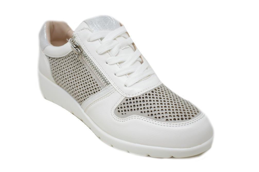 Zapatillas deportivas con cuña Maraval W0427 de color plata