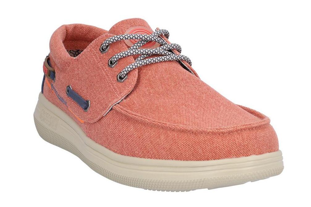 Zapatos Náuticos de lona Coronel Tapiocca T869-4 en teja para hombre