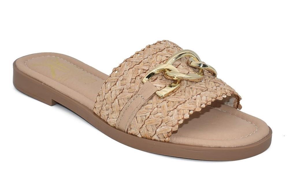 Sandalias de pala Cokketa 150 en beige para mujer