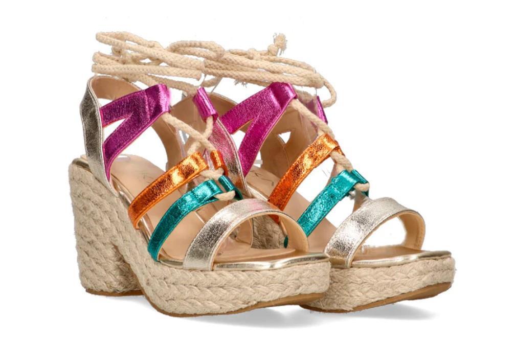 Sandalias de yute Etika las doradas 3001 en oro para mujer