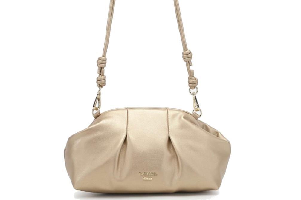 Bolso bandolera de fiesta Cachare bags CF251032 en oro