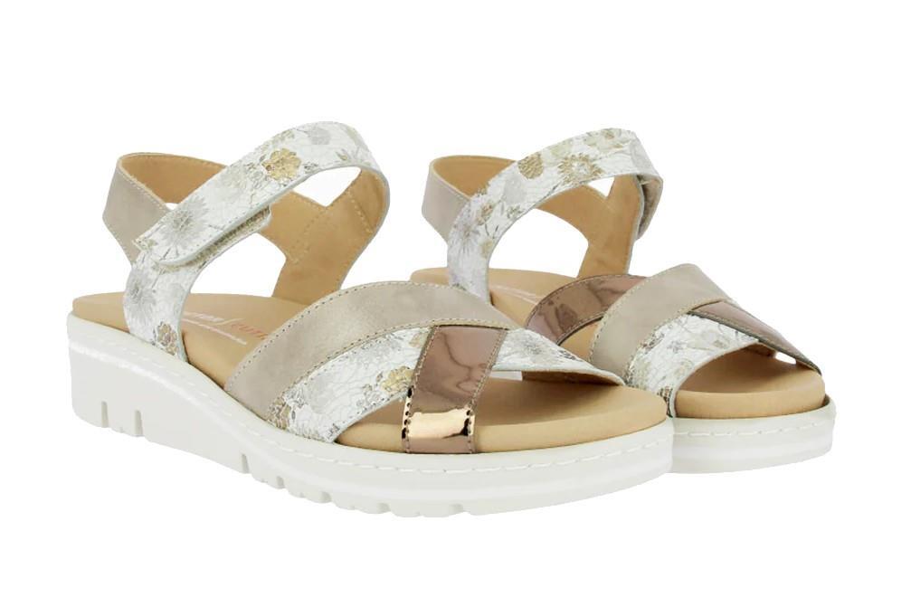 Sandalias con cuña Doctor Cutillas 36149 en beige para mujer