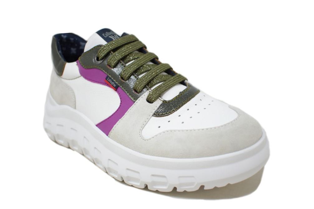 Zapatilla deportiva Callaghan 56002 Sirena en blanco para mujer
