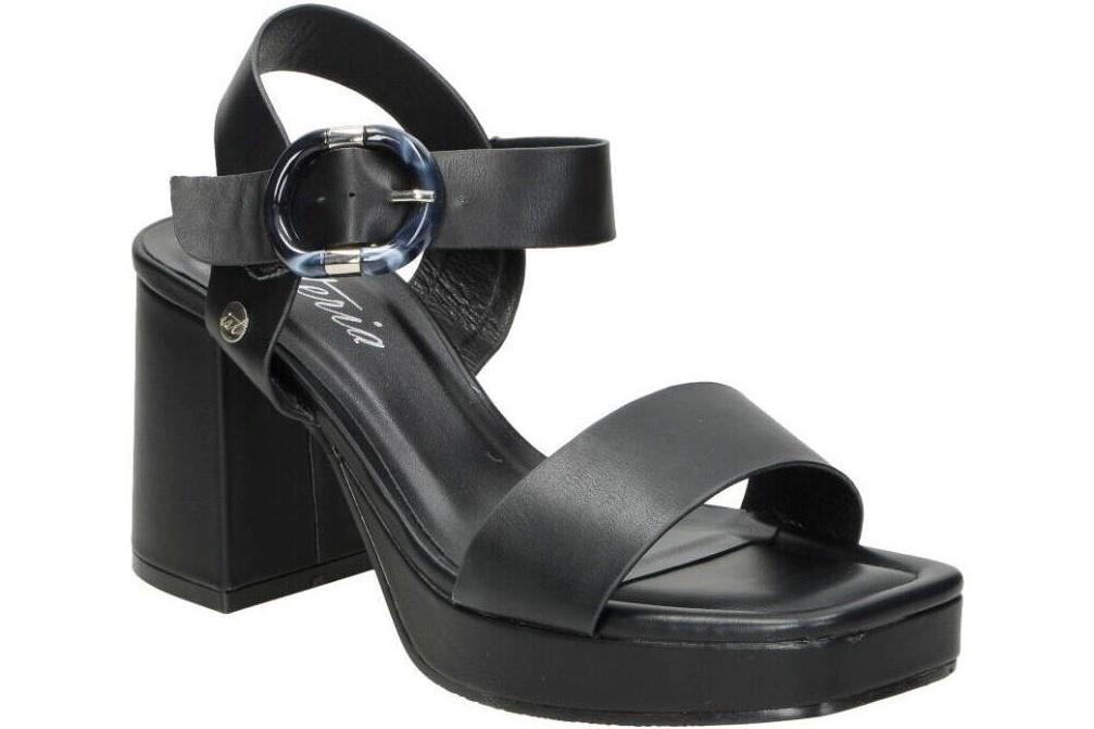 Sandalias con tacón alto Isteria 23027 en negro para mujer