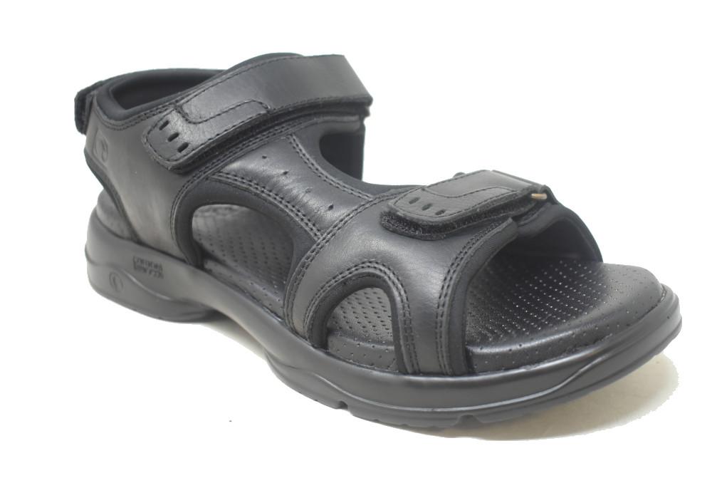 Sandalias deportivas Coronel Tapiocca C702-18 para hombre negro de Piel