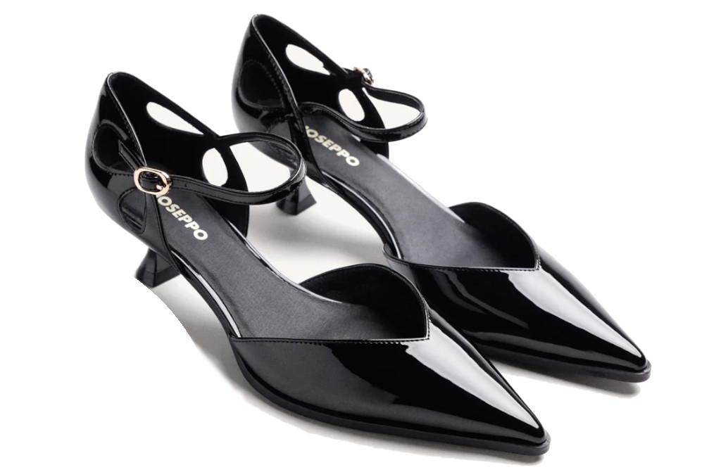 Zapatos de tacón para fiesta Gioseppo 80803 Efecto Charol en negro para mujer