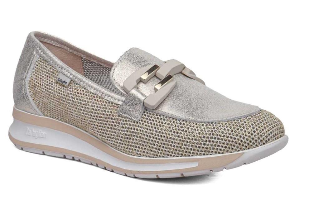 Mocasín Callaghan 87109 Diavel para mujer en platino